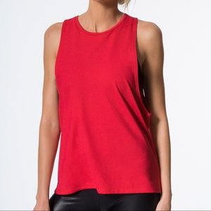 Carbon38 Atom Tank in Rouge Size Small